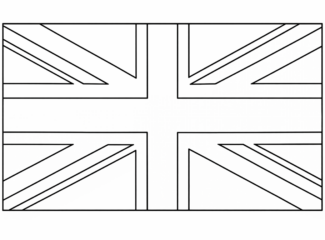 United Kingdom Flag Coloring Page