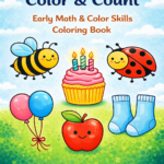 Color And Count Coloring Book Cover