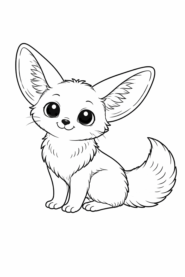 Cute Fennec Fox