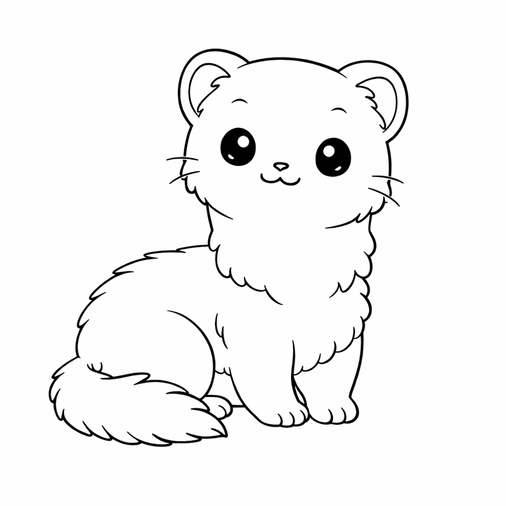 Ferret Coloring Page