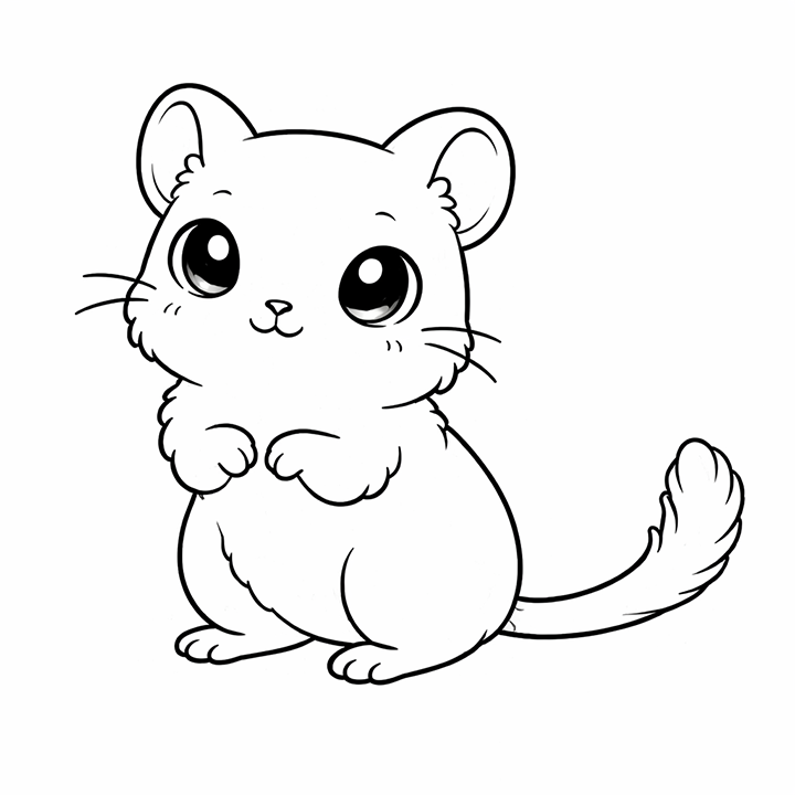 Gerbil Coloring Page