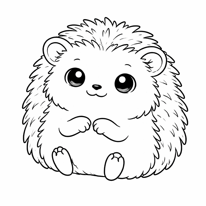 Hedgehog Coloring Page