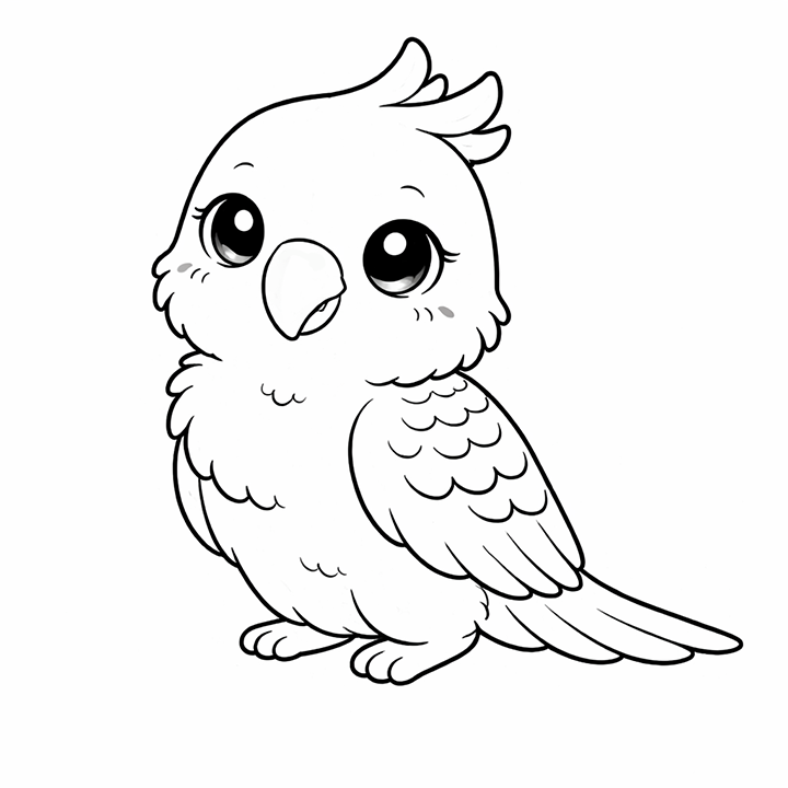 Parrot Coloring Page