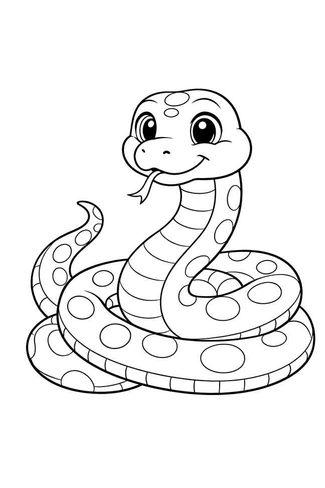 Snake Coloring Page