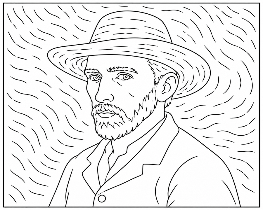 Self Portrait With A Straw Hat