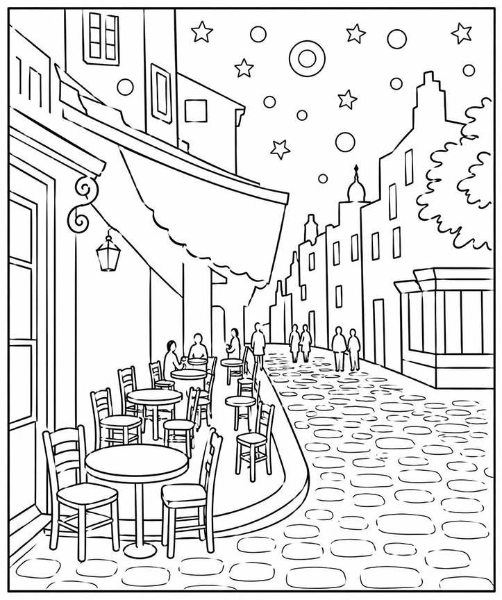 The Café Terrace At Night