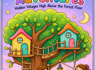 Magical Treehouse Adventures Coloring Book